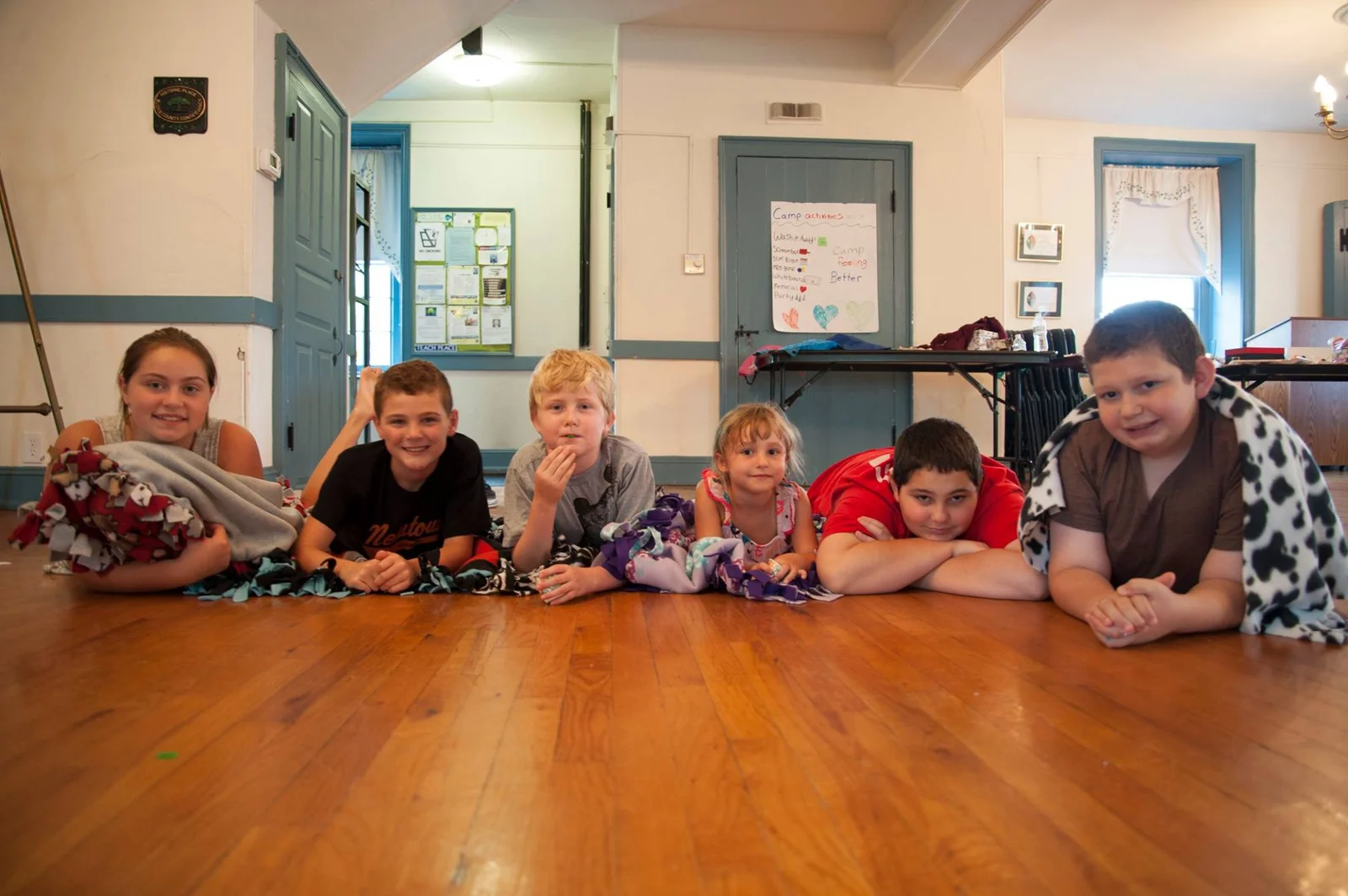 Campers gathered together at Hands Holding Hearts camp