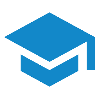 Graduation cap icon for workshops and training